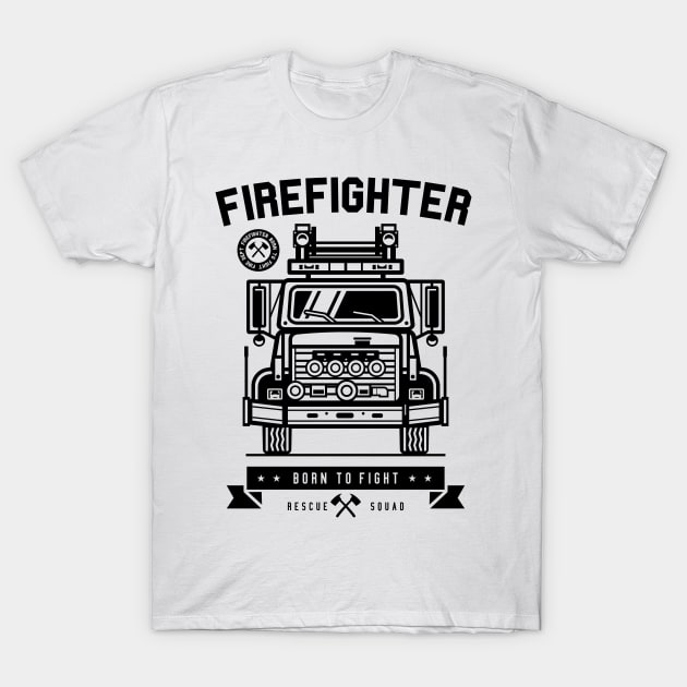 Firefighter T-Shirt by CRD Branding